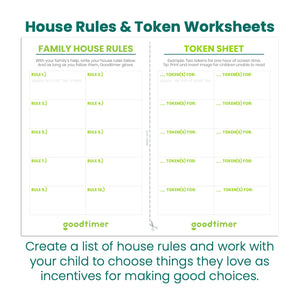 Goodtimer House Rules and Token Worksheets