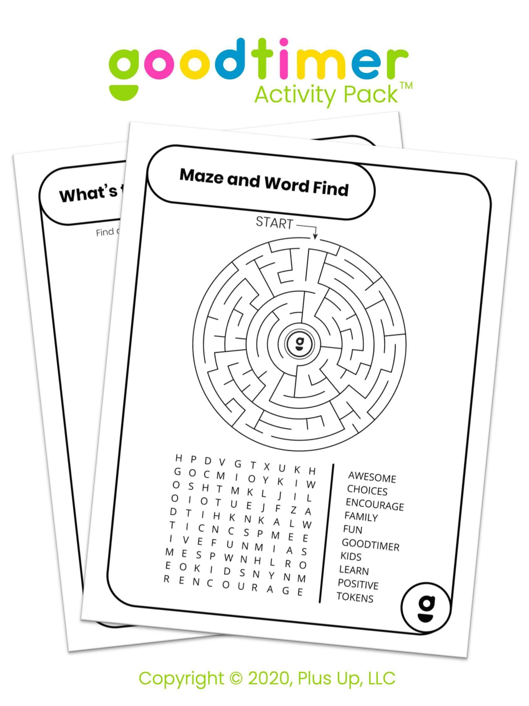 Goodtimer Digital Download Goodtimer Activity Pack