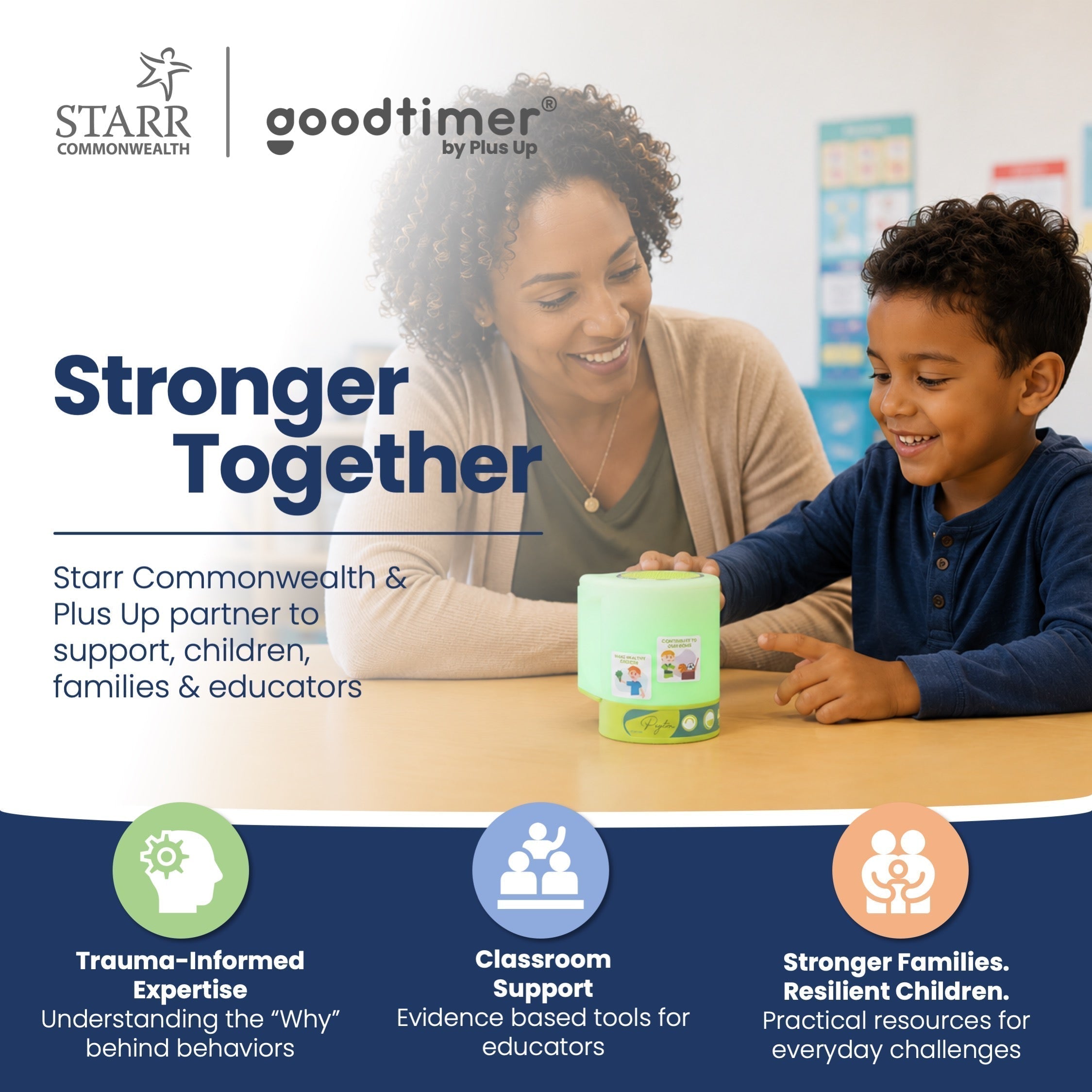 Plus Up and Starr Commonwealth Partnership Announcement