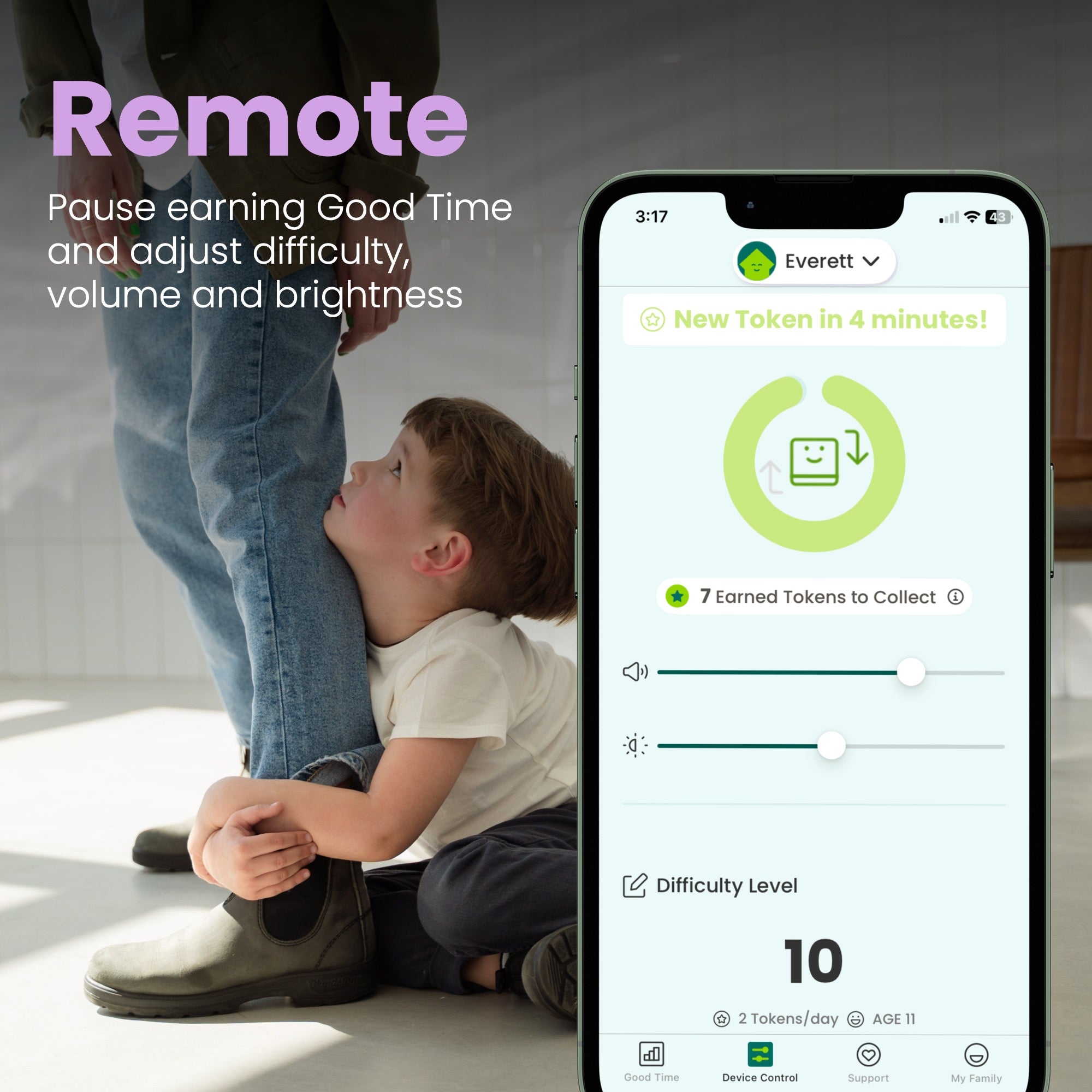 Goodtimer app remote control feature